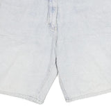 POWER Womens Shorts Light Blue Denim Casual M W28 Cotton Blend Comfortable