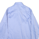 NAUTICA Mens Blue Button-Down Shirt M Cotton Blend Long Sleeve Casual Formal