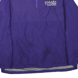 HOLLOWAY Mens Purple XL Polyester Blend Jacket Windbreaker Zip Front Sports