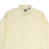 TIMBERLAND Mens Cream Cotton Shirt XL Button-Down Long Sleeve Casual Relaxed Fit