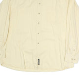 TIMBERLAND Mens Cream Cotton Shirt XL Button-Down Long Sleeve Casual Relaxed Fit