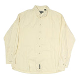TIMBERLAND Mens Cream Cotton Shirt XL Button-Down Long Sleeve Casual Relaxed Fit