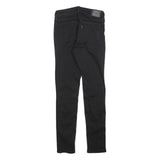 LEVI'S Womens Slim Black Jeans Denim W26 L30 Stylish Cotton Blend Zip Closure
