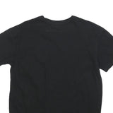 Mens Black Tupac Graphic T-Shirt S Short Sleeve Crew Neck Music Print