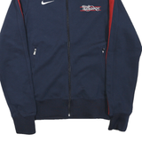 NIKE Mens Navy & Red Zip Jacket XS Polyester Blend Plain Sportswear