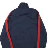 NIKE Mens Navy & Red Zip Jacket XS Polyester Blend Plain Sportswear
