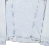 LEVI'S Womens Blue Denim Jacket S Cotton Blend Button Closure Classic Fit Iconic