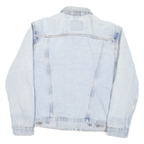 LEVI'S Womens Blue Denim Jacket S Cotton Blend Button Closure Classic Fit Iconic