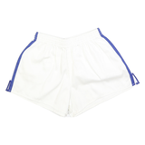 Womens White & Blue Casual Shorts S W24 Lightweight Polyester Blend Comfortable