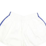 Womens White & Blue Casual Shorts S W24 Lightweight Polyester Blend Comfortable