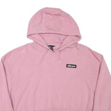 ELLESSE Womens Pink Cropped Hoodie UK 14 Casual Cotton Blend Stylish
