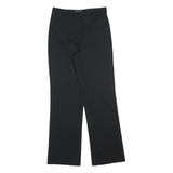 LOUISIANA Womens Polyester Blend Black Regular Fit Straight Leg Trousers W28 L30