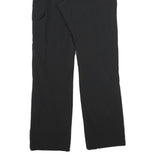 TREVOLUTION Womens Polyester Black Regular Straight Trousers W26 L33 Elastic