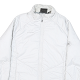 MAMMUT Womens White Lightweight Jacket L Polyester Blend Zip Plain Outdoor Wear