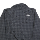 THE NORTH FACE Mens Black Zip Jacket XL Polyester Plaid Lightweight Outdoor