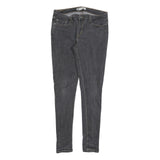 LEVI'S 535 Womens Slim Black Denim Raw W32 L32 Slim Fit Jeans Skinny