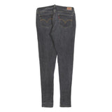 LEVI'S 535 Womens Slim Black Denim Raw W32 L32 Slim Fit Jeans Skinny