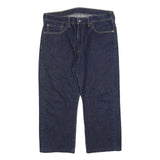 LEVI'S 751 Mens Jeans Blue Relaxed Straight Denim Raw W36 L24 Classic Style