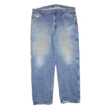 DICKIES Mens Regular Fit Blue Denim Jeans W40 L32 Cotton Blend Zip Closure
