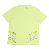 ADIDAS Mens Yellow Graphic T-Shirt M Short Sleeve Crew Neck Casual Cotton