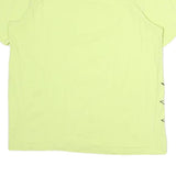 ADIDAS Mens Yellow Graphic T-Shirt M Short Sleeve Crew Neck Casual Cotton