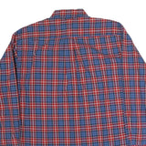 TOMMY HILFIGER Mens Red & Blue Check Shirt L Long Sleeve Button Down Cotton
