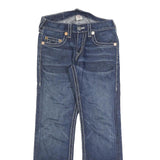 TRUE RELIGION Mens Jeans Blue Regular Straight Denim Medium W33 L32 Classic Fit