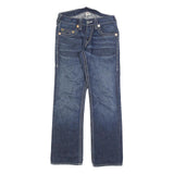 TRUE RELIGION Mens Jeans Blue Regular Straight Denim Medium W33 L32 Classic Fit