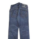 TRUE RELIGION Mens Jeans Blue Regular Straight Denim Medium W33 L32 Classic Fit
