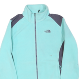 THE NORTH FACE Womens Blue & Grey Zip Jacket XL Polyester Blend Fleece Outdoor