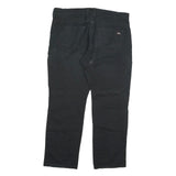 DICKIES Mens Regular Black Cotton Blend Trousers W40 L31 Workwear Zip Closure