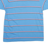NEIL MARTIN Mens Blue Striped Short Sleeve Polo Shirt M Cotton Casual Summer