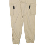 FB SISTER Womens Beige Relaxed Cargo Trousers W29 L27 Cotton Blend Zip