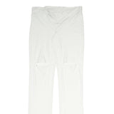 COAST Womens Joggers White L W30 L32 Slim Straight Polyester Blend Casual Wear