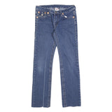 TRUE RELIGION Womens Slim Blue Denim Jeans W29 L29 Zip Pockets Classic Fit