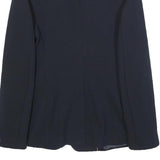 TOMMY HILFIGER Womens Black Classic Jacket UK 8 Polyester Blend Button Plain