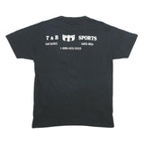 RUSSELL ATHLETIC Mens Black Pirate Basketball Camp T-Shirt M Short Sleeve Crew