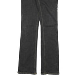 DICKIES Womens Regular Fit Bootcut Denim Black W30 L32 Classic Cotton Blend Zip