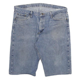 WRANGLER Mens Denim Blue Casual Shorts 2XL W36 Cotton Blend Relaxed Fit