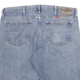 WRANGLER Mens Denim Blue Casual Shorts 2XL W36 Cotton Blend Relaxed Fit