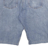 WRANGLER Mens Denim Blue Casual Shorts 2XL W36 Cotton Blend Relaxed Fit