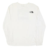 THE NORTH FACE Mens White Crew Neck Long Sleeve T-Shirt M Cotton Blend Outdoor