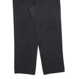 DICKIES Mens Cotton Blend Black Regular Fit Straight Leg Trousers W36 L30