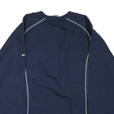 NIKE Mens Blue Half Zip L Polyester Blend Sweatshirt Sports Training