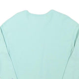 CHAMPION Mens Light Blue Crew Neck S Cotton Blend Pullover Sweatshirt