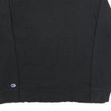 CHAMPION Mens Black Sweatshirt Crew Neck L Cotton Blend Pullover Casual
