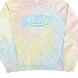 EXIST Womens Pastel Tie Dye Humboldt County Hoodie L Cotton Blend Casual