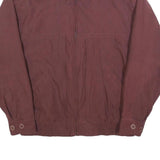 CASUALLAND Mens Maroon Zip Jacket M Polyester Blend Casual Basic
