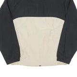 NAUTICA Mens Black & Cream Colourblock Jacket 2XL Polyester Blend Zip