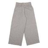 SANS SOUCI Womens Polyester Blend Brown & Cream Checked Regular Wide-Leg